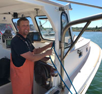 Man in Lobster Boat