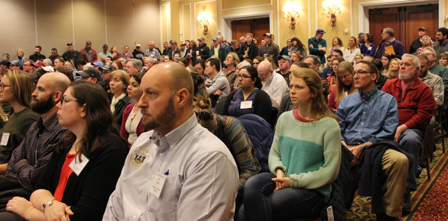 Attendees in seminar at Forum